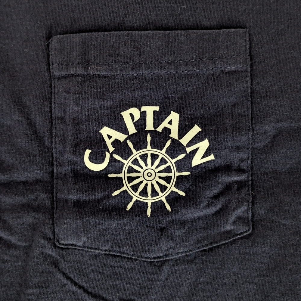 Navy Blue Captain T-Shirt - Picture 2 of 3